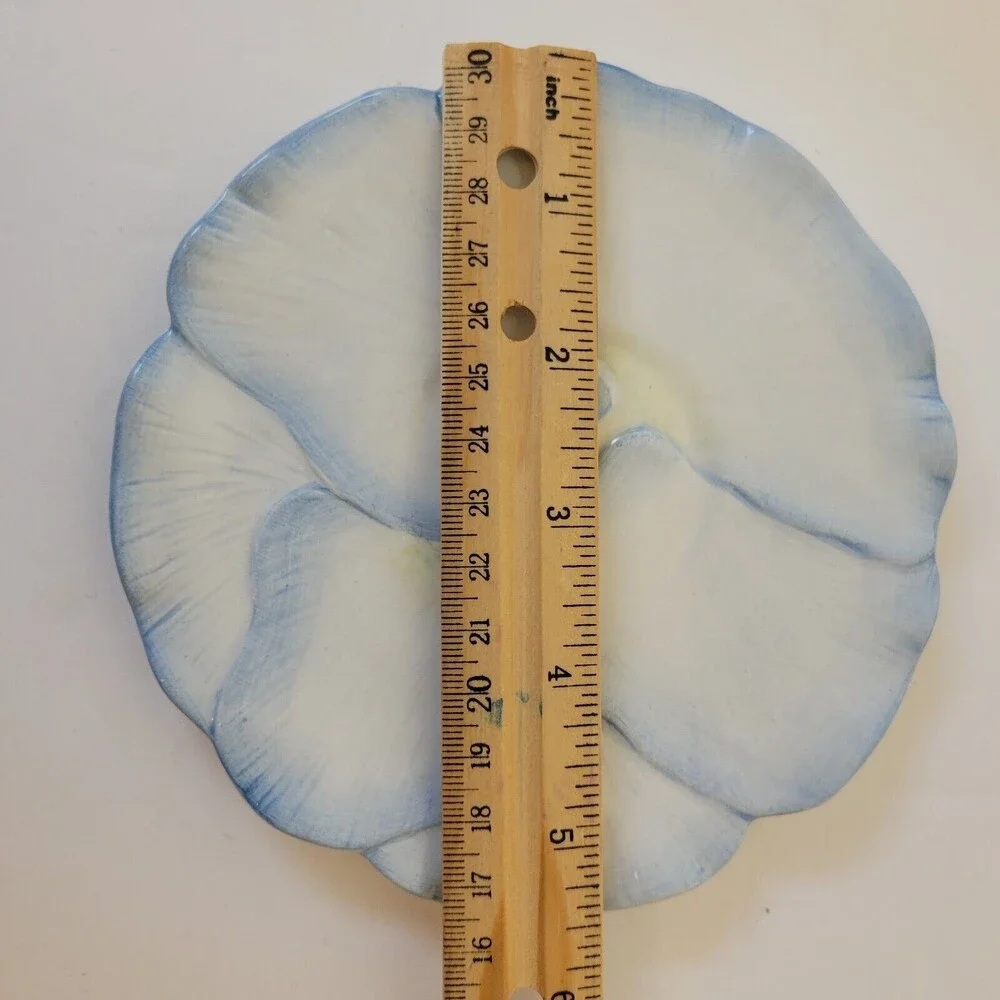 Vintage 1994 Heart & Home Desgns Blue Tulip Design Teacup And Saucer